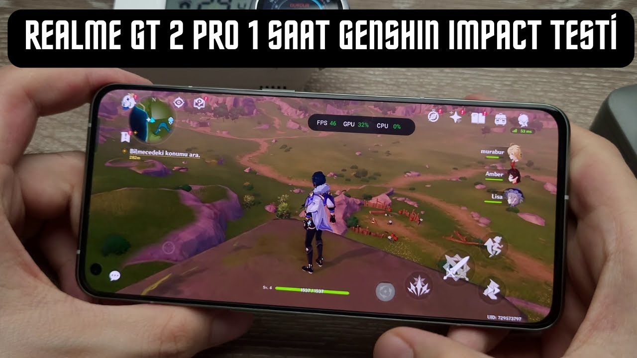 Realme GT 2 Pro Genshin Impact Testi - 1 Saatlik hızlandırılmış oynanış