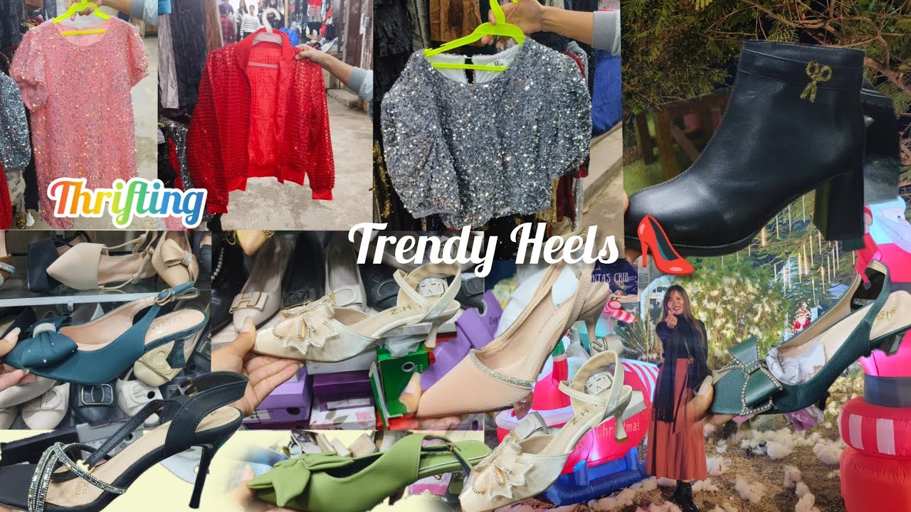 Thrifting Sequins Dresses 👗/ China Imported Heels 👠 And Boots 🥾