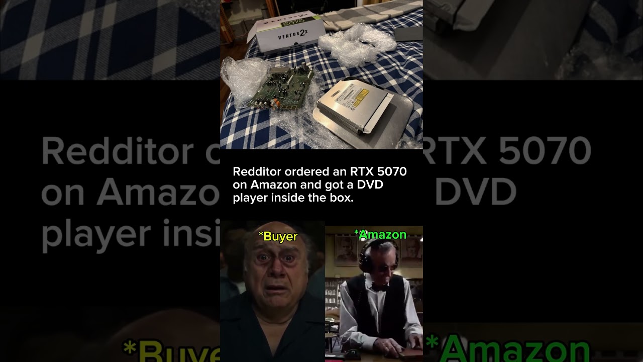 Amazon RTX 5070 Buyer Gets a DVD Player Instead