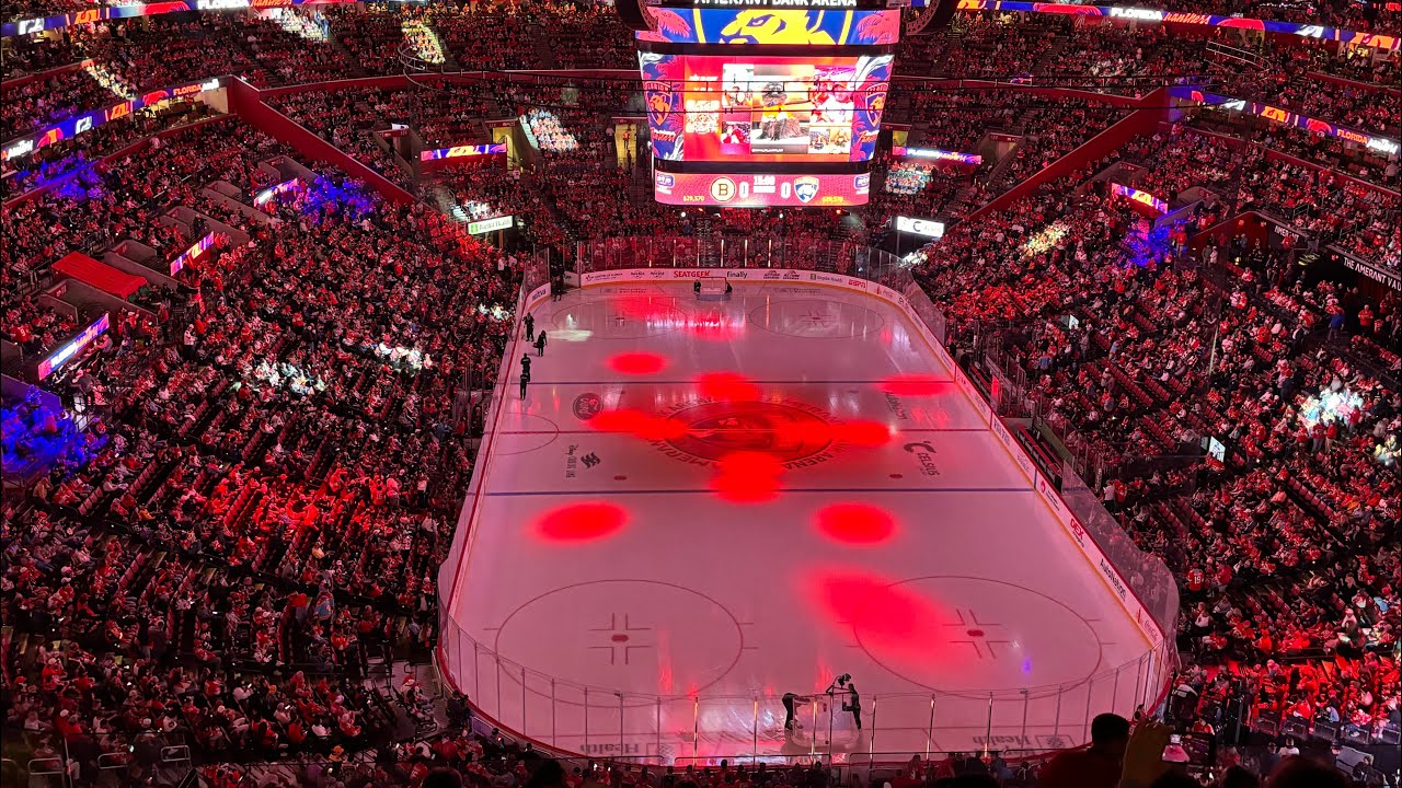 Florida Panthers NHL Opening Night 24/25 season, Stanley Cup Banner. #adventure #hockey