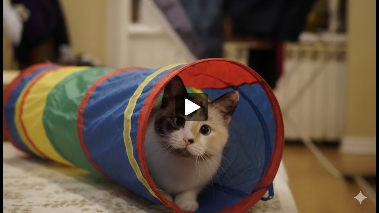 Кошка Мурпи и её первый тоннель 🐾 | 3 дня веселья и безумия!