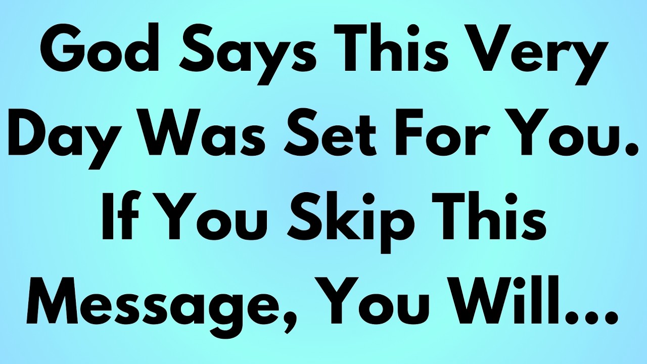 🔴 ONLY 3 MINUTES LEFT — GOD SAYS: THIS VERY DAY WAS SET FOR YOU — IF YOU IGNORE THIS MESSAGE...