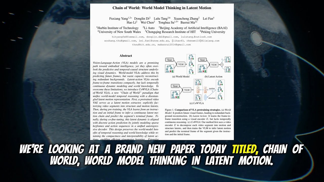 Chain of World: World Model Thinking in Latent Motion (Mar 2026)