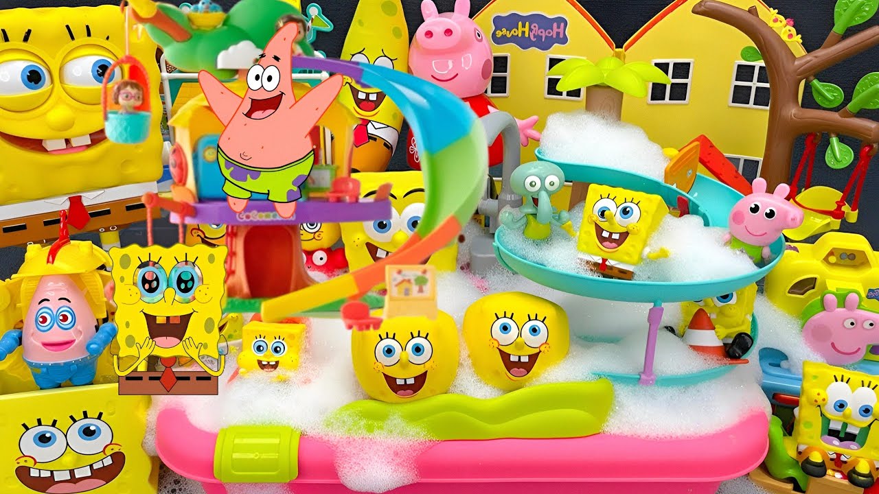 Ultimate ASMR Unboxing Satisfying SPONGEBOB | Patrick Toy Collection & 스폰지밥 목욕 장난감 ASMR