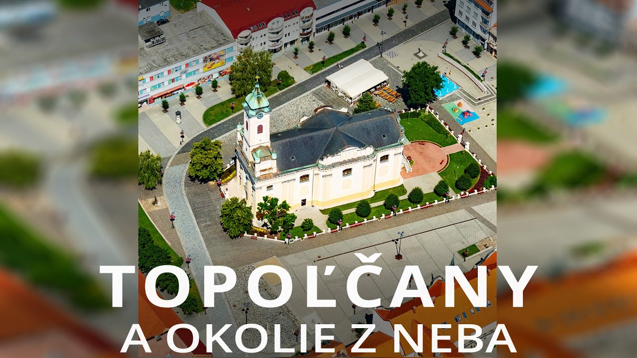 Topoľčany a okolie z neba