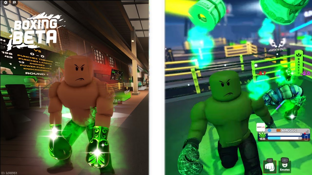 Destroying EMERALDS In Roblox Boxing Beta!