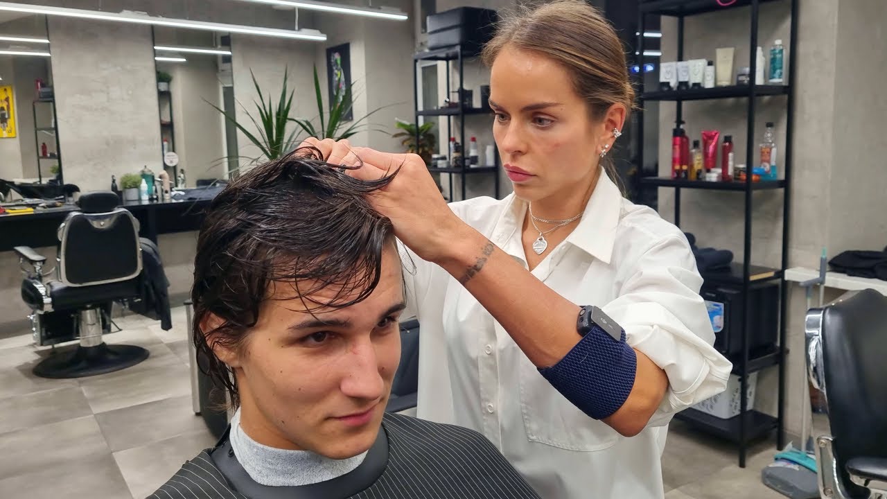 💈Sister Brought Her Brother to me 🔥 But He CATEGORICALLY Didn't Want to Get a Haircut🤣