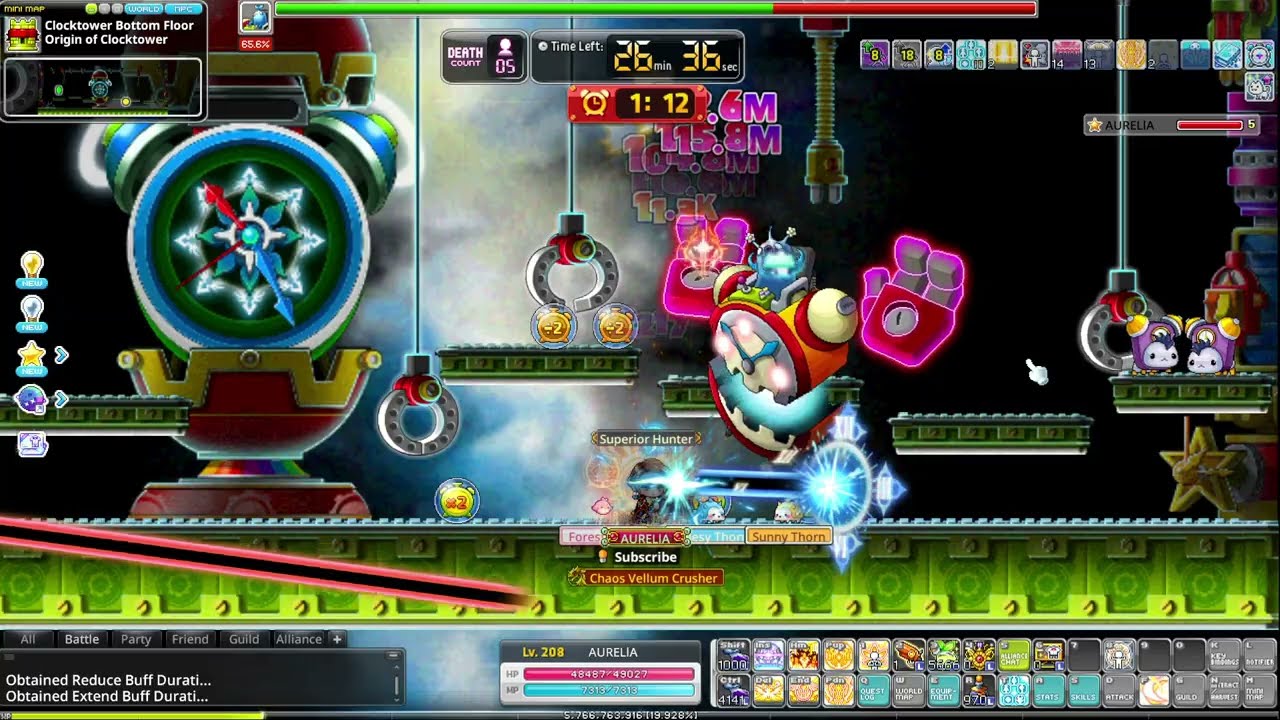 Chaos Papulatus Hero Solo in Maplestory N Showcase (No 5th Job, No iFrame, No Bind, No Protection)