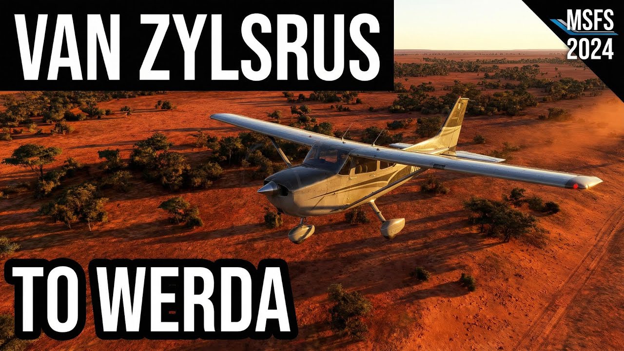 Flight Simulator 24 | Van Zylsrus to Werda | No Commentary
