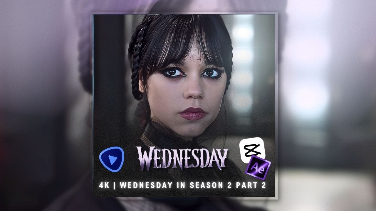 WEDNESDAY ADDAMS || WEDNESDAY SEASON 2 PART 2 || FOR EDITS || 4K   TWIXTOR SCENEPACK