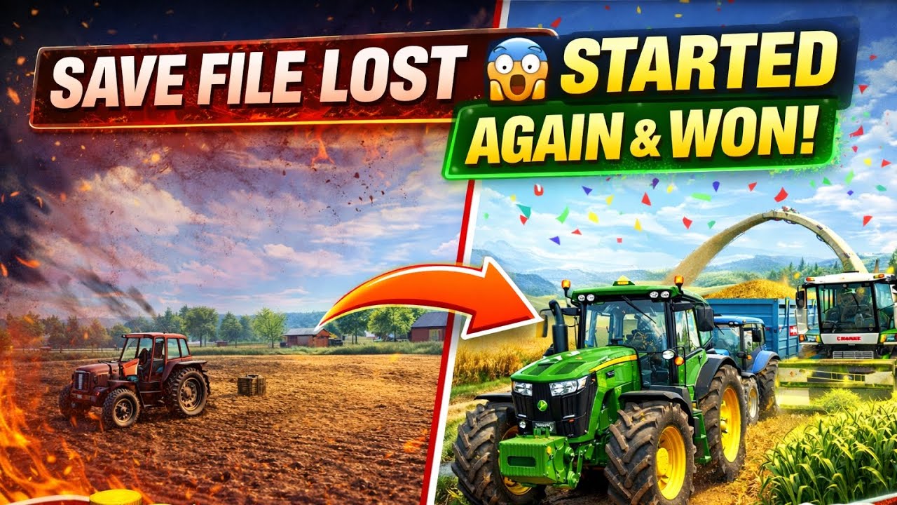 Farming simulator 22 | Lost Save File, Restarted the World & Continued Progression! | MRG Gaming |#1