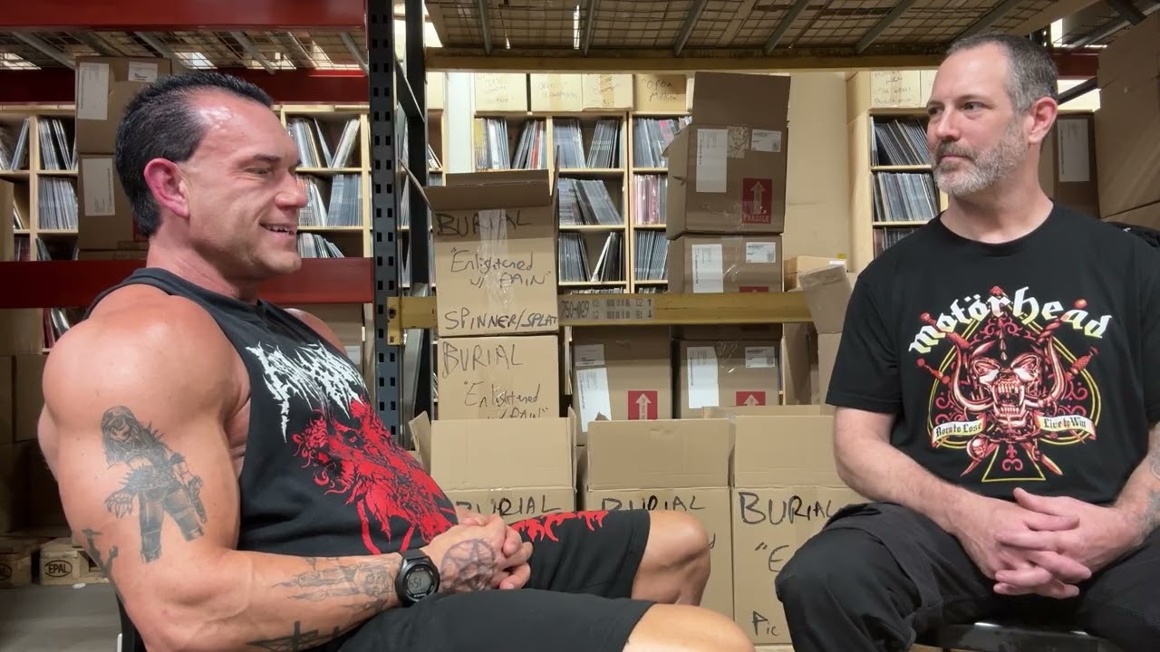 Интервью ROTTING на складе Hells Headbangers. Самая тяжёлая группа из Канады.