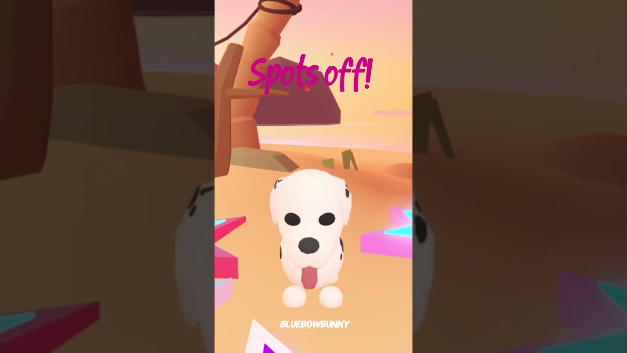 Spots off! #adoptme #dalmatian #dog #roblox # trending