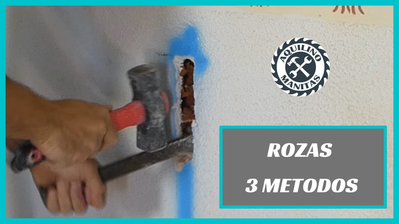 ✅Como Hacer una ROZA en la PARED ➕ 3 Métodos!!! 🏠#REFORMANDO mi CASA