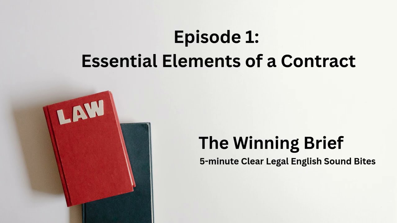 5-minute Clear Legal English Sound Bites