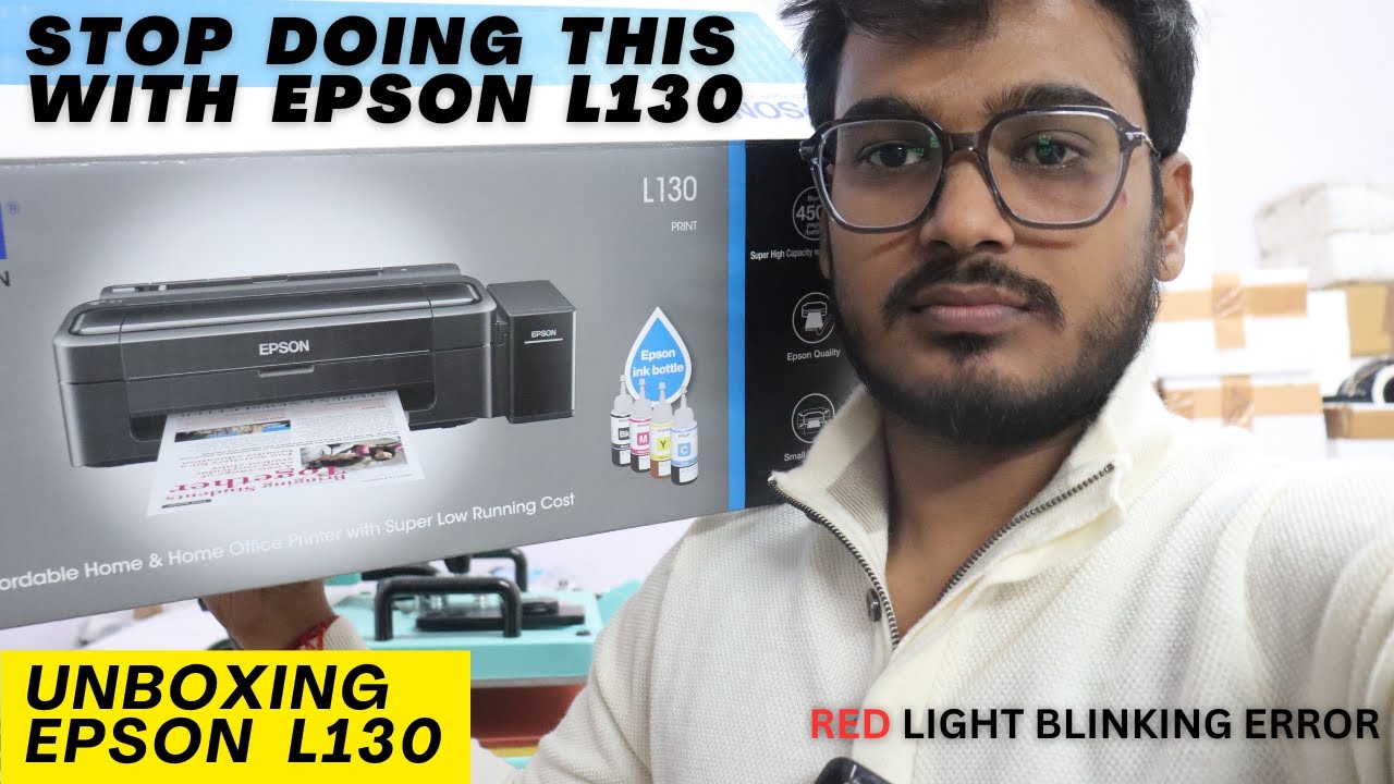 Inside EPSON L130 Printer | Best Sublimation Printer | EPSON L130 Red Light Blinking Error #viral