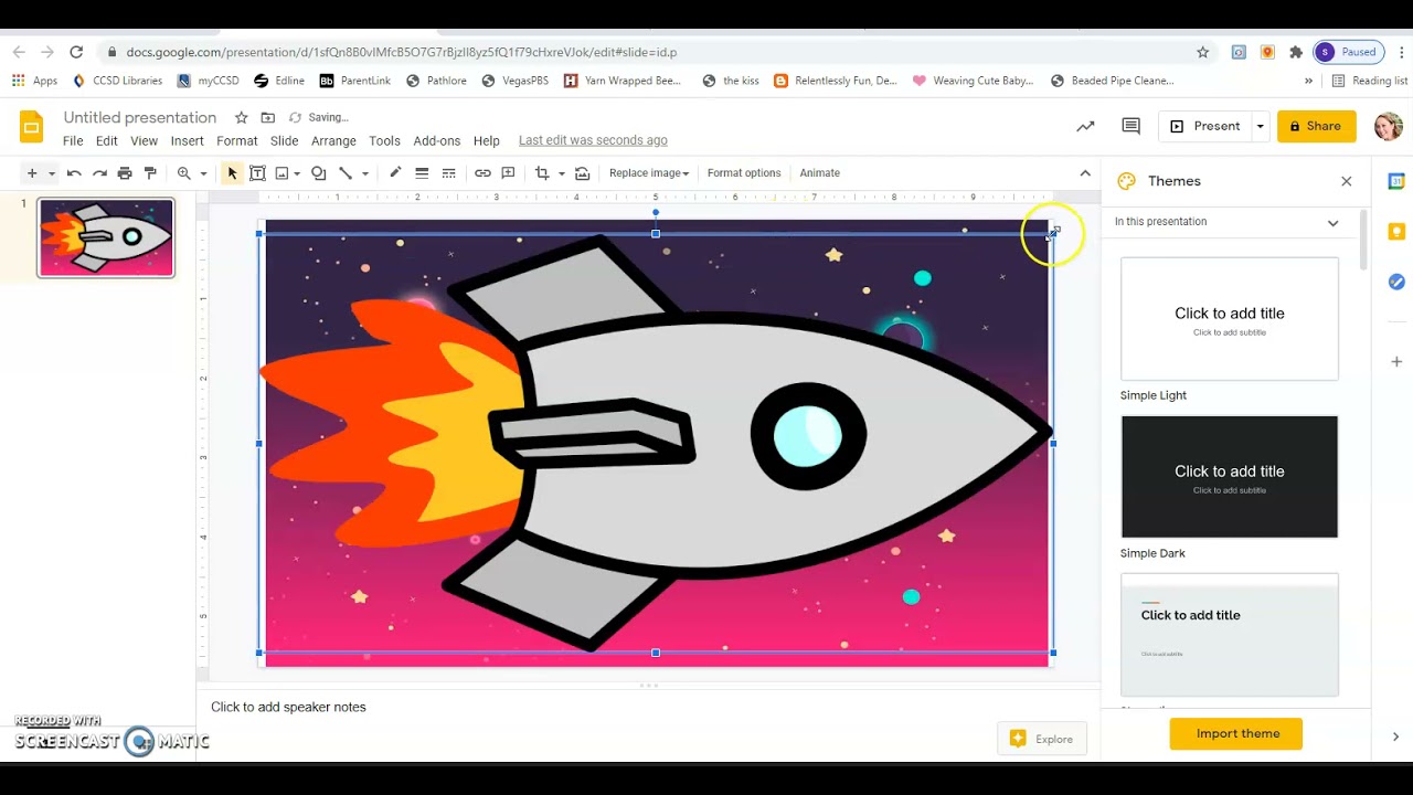 Stop Motion animation with google slide