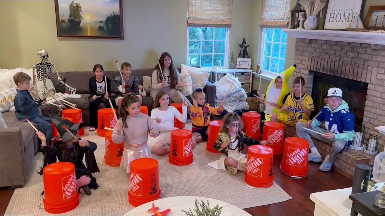 “The Addams Family” - Piano Students Bucket Drumming!
