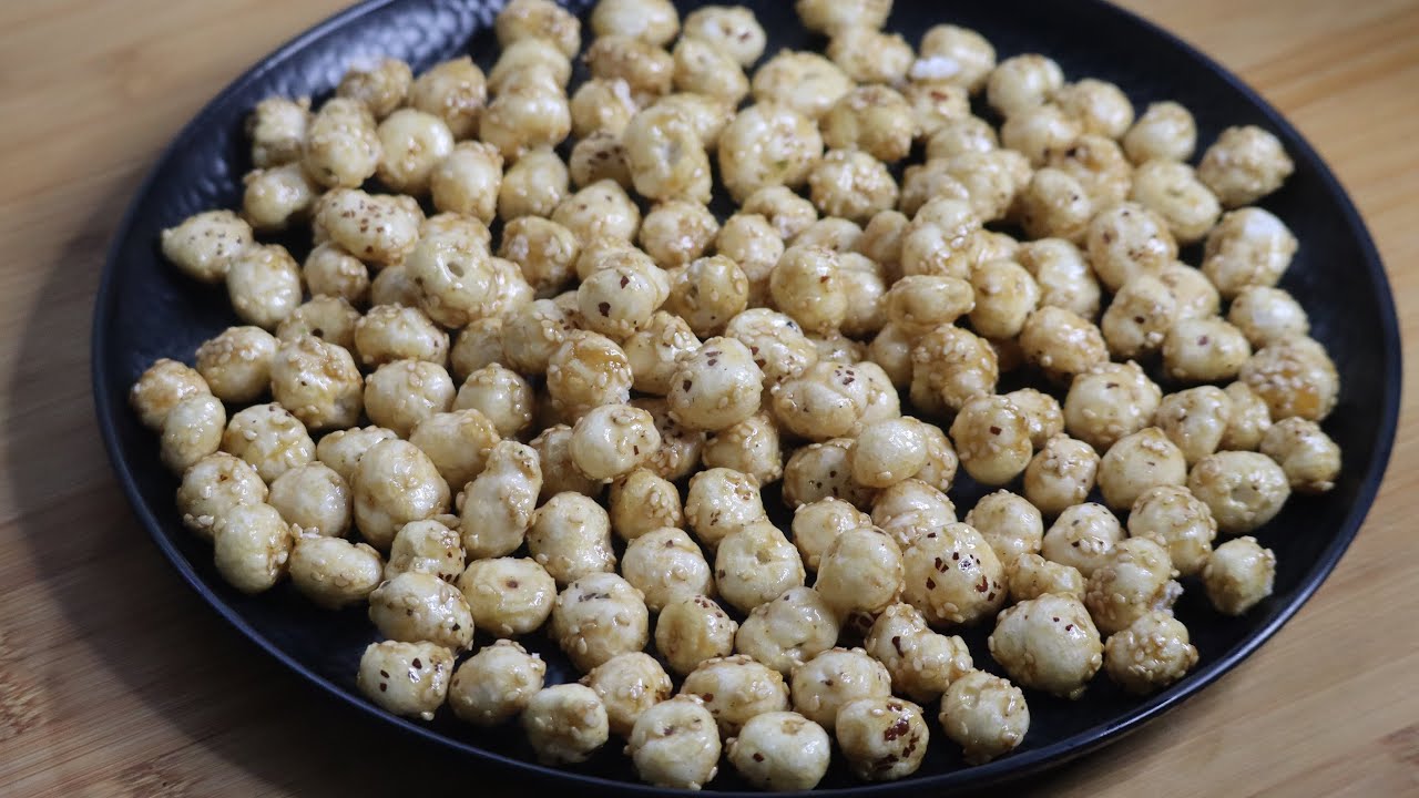 Jaggery coated Fox Nut | Caramelised Makhana | Gur Makhana Recipe | Jaggery Caramelized Lotus Seeds