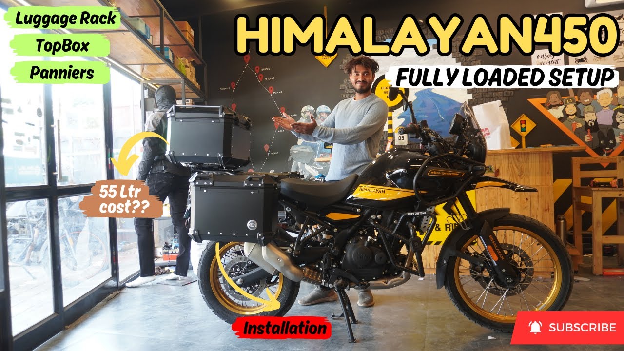 Affordable MG 45/55 Ltr Alluminium  topbox for Himalayan 450 | @rideandrider5794 | #royalenfield