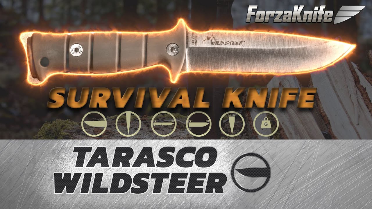 Survival knife - stainless steel - Wildsteer Tarasco