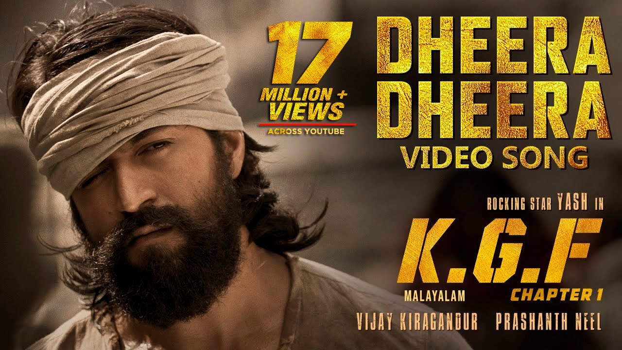 Dheera Dheera Full Video Song | KGF Malayalam Movie | Yash | Prashanth Neel | Hombale Films