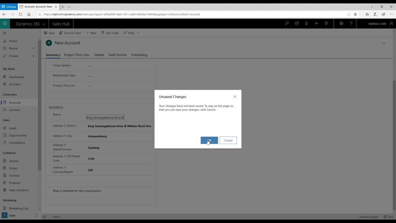 Azure Maps Search Control