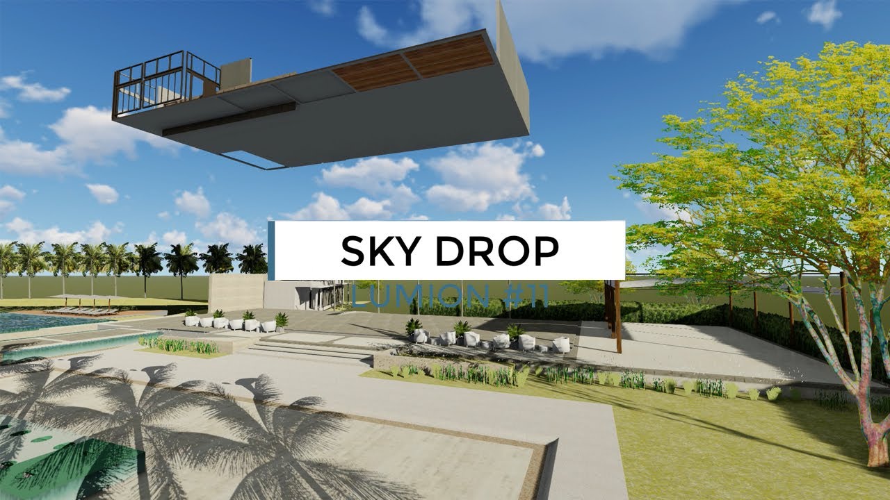 Animasi bangunan turun dari langit (SKY DROP) | Tutorial Lumion #11