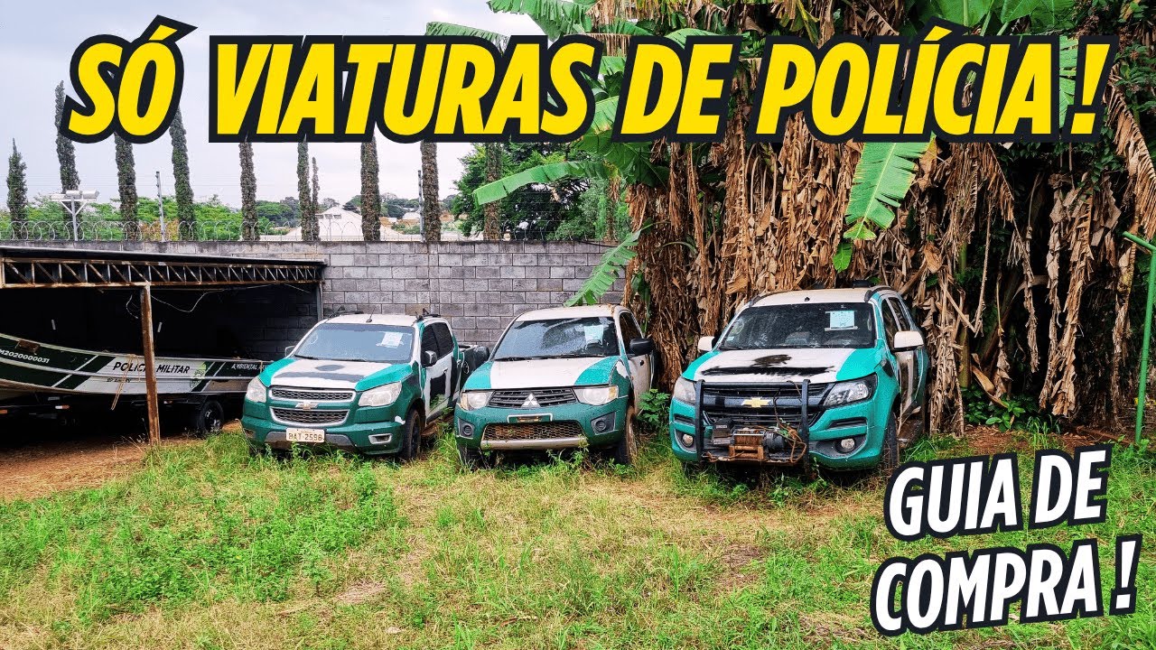 LEILÃO POLÍCIA MILITAR DO ESTADO DO PARANÁ - VIATURAS - RANGER, PAJERO, S10, AMAROK, TENERE, LANDER!
