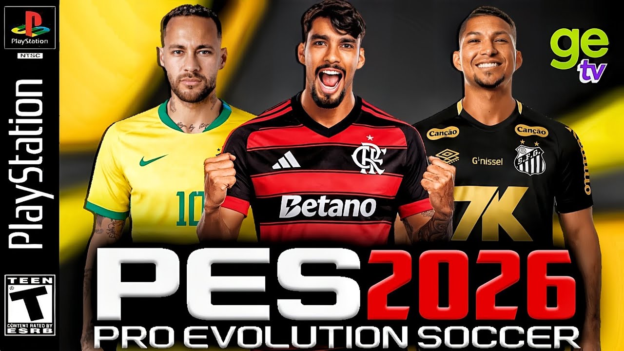 NOVO! PÉS 2026 (PS2) BRASILEIRÃO A,B RUMO ESTRELATO NETHERSX2, PCSX2 & OPL ATUALIZADO 