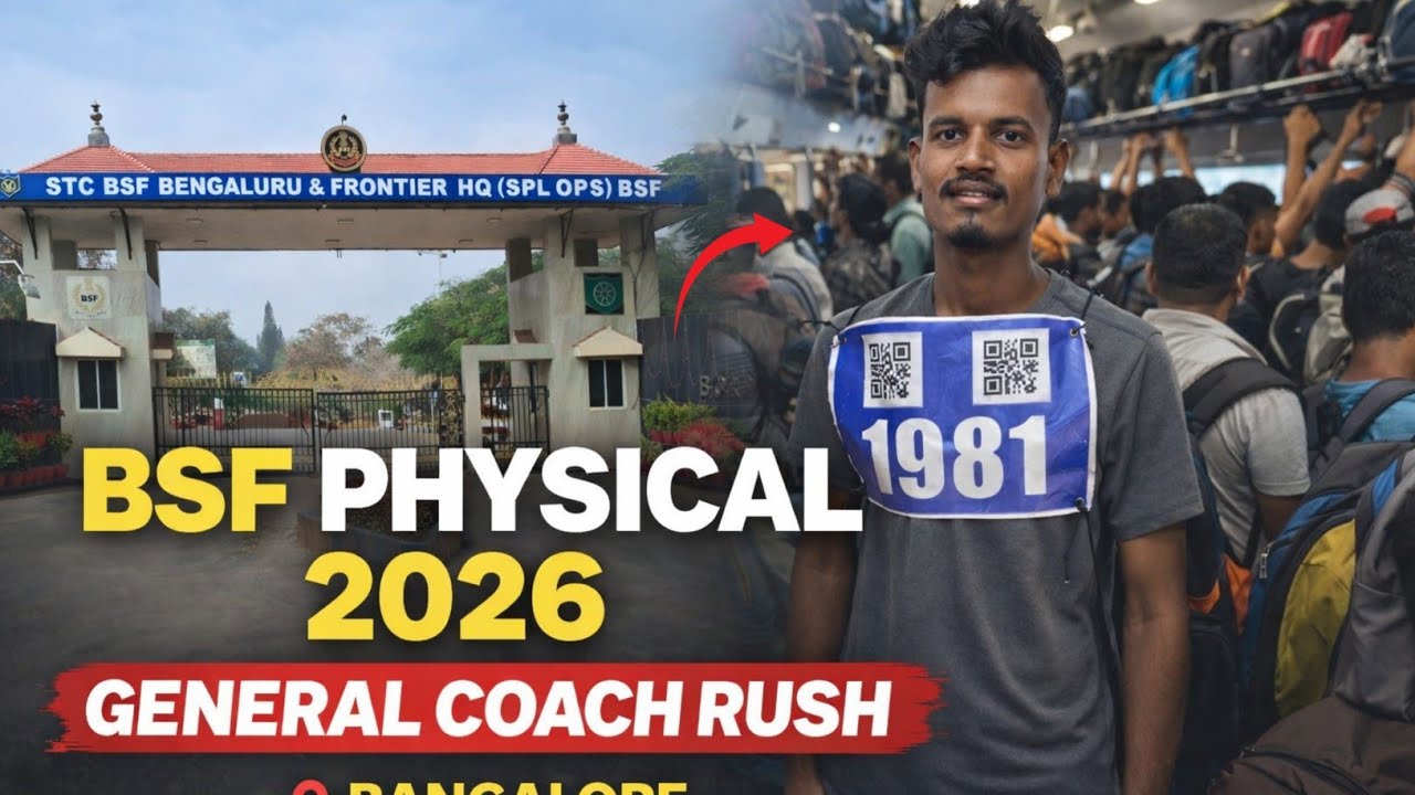 BSF Tradesman Physical Test 2026 😱  | Bangalore BSF Campus I Kannada Vlog