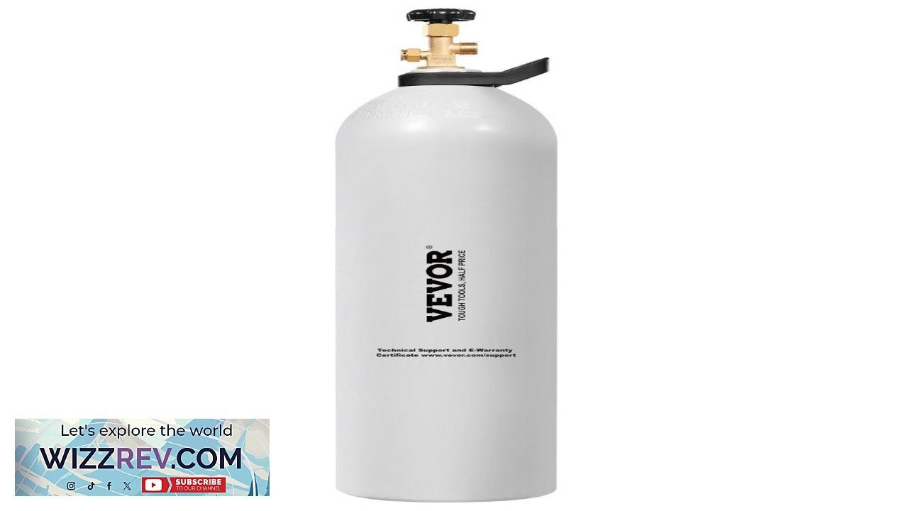 VEVOR CO2 Tank 15 lbs New Aluminum Alloy Cylinder CO2 Air Tank