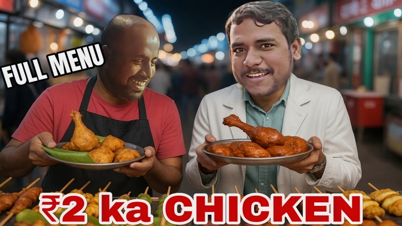 ₹2 ka Chicken?! 😱 Delhi ka sabse sasta Chicken Leg 🍗 | Adarsh Nagar|| One bite more
