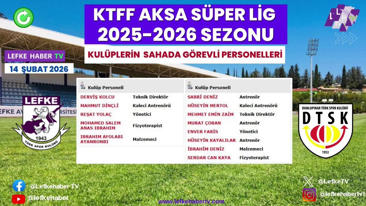 BURASI GARADAĞ KTFF AKSA SÜPER LİG 18. HAFTA KARŞILAŞMALARI