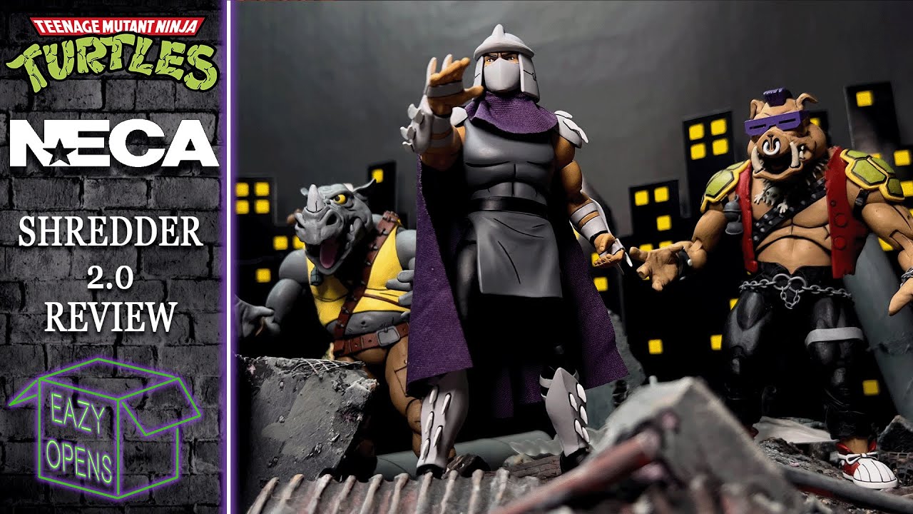 Neca TMNT 87 Animated Series Shredder 2.0 Action Figure Toy Review!