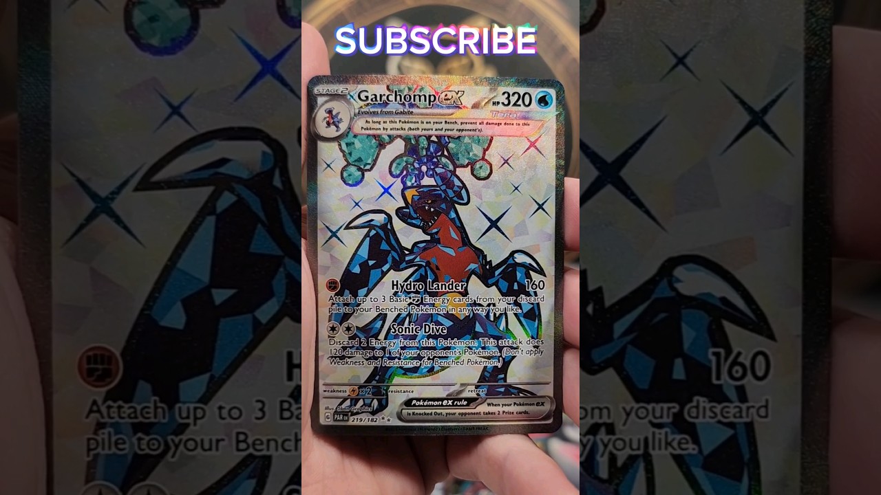 Garchomp EX #paradoxrift #pokemon #pokemoncards #pokemoncommunity #garchomp #subscribetomychannel