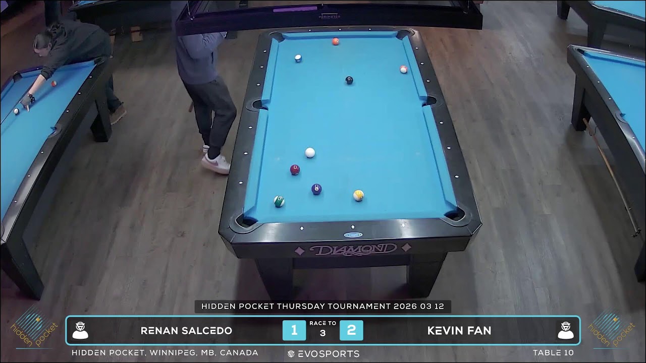 RENAN SALCEDO vs KEVIN FAN - HIDDEN POCKET - TABLE 10 | EvoSports