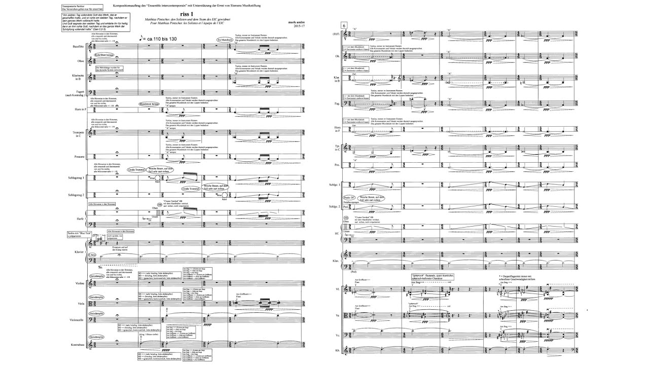 Mark Andre - riss 1 (Audio + Full Score)