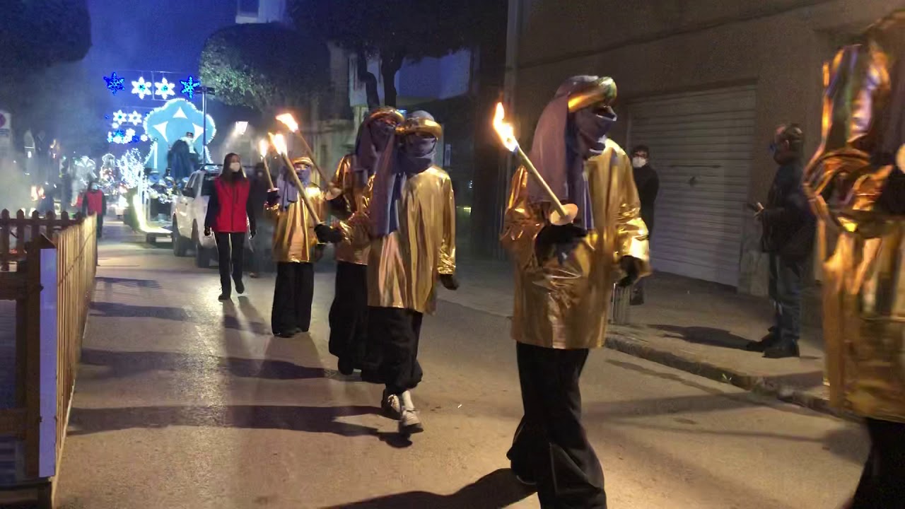 Cavalcada de Reis a Taradell (2021) - Centre del poble