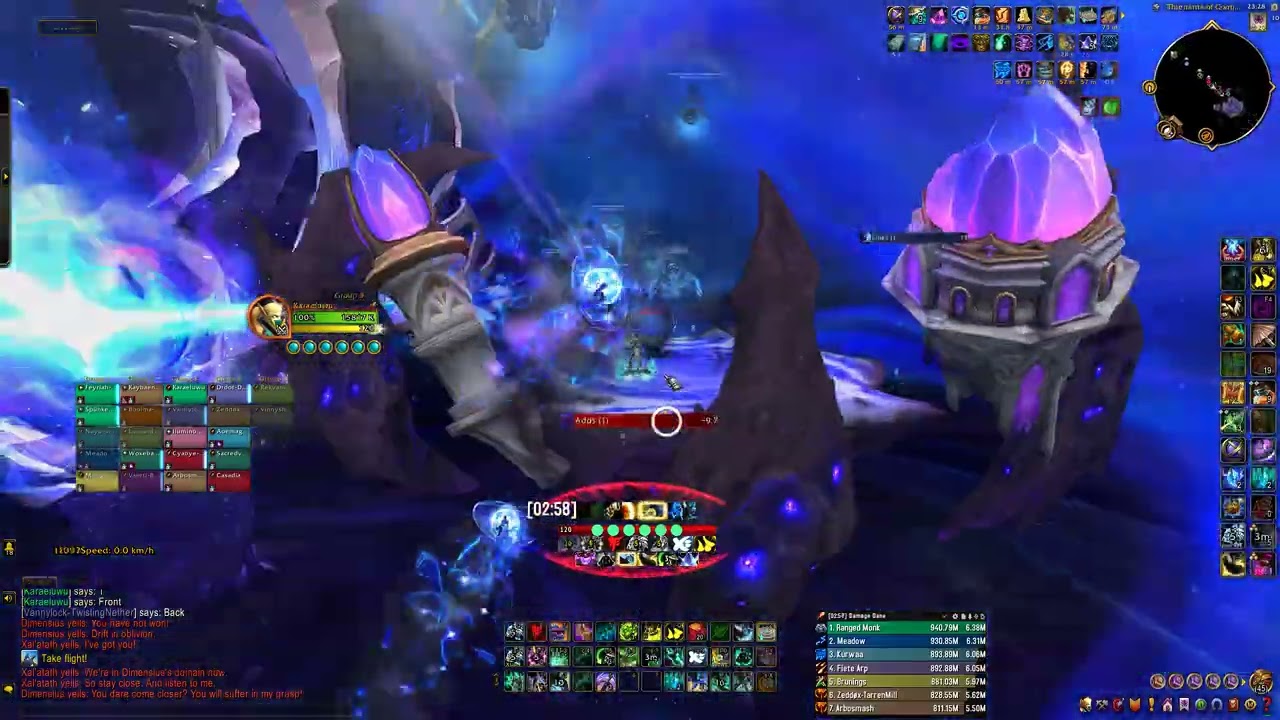 Dimensius mythic windwalker monk 84 parse (conduit)