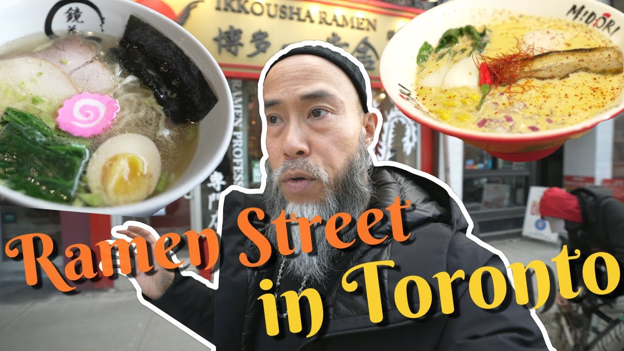 7 Ramen Restaurants on Queen in Toronto (中文字幕)