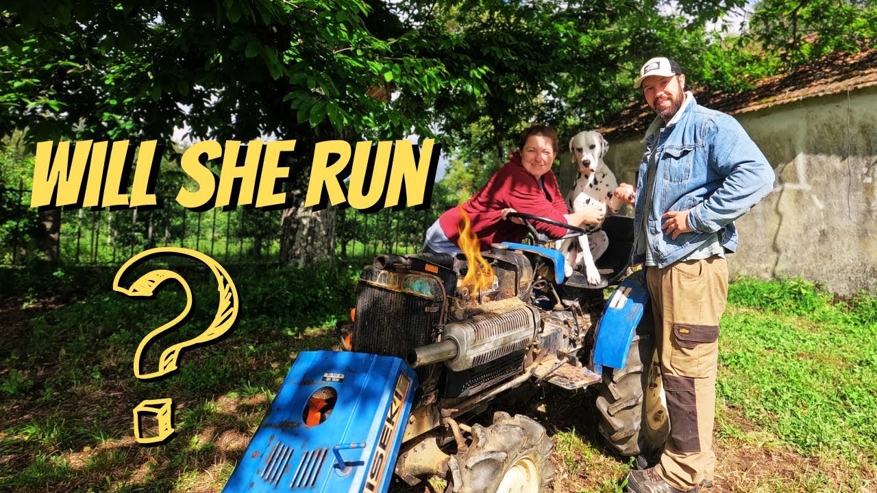 25 - TRACTOR TIME - 43 year old Iseki tractor crucial to off grid living - RESTORATION!!!