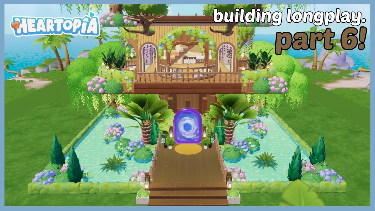 Heartopia 💗🏠 | Building a Small Treehouse with the Forestbell Spell items - Longplay (No Commentary)