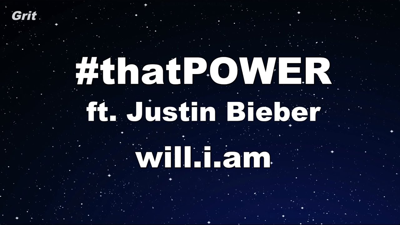 #thatPOWER ft. Justin Bieber - will.i.am Karaoke 【No Guide Melody】 Instrumental