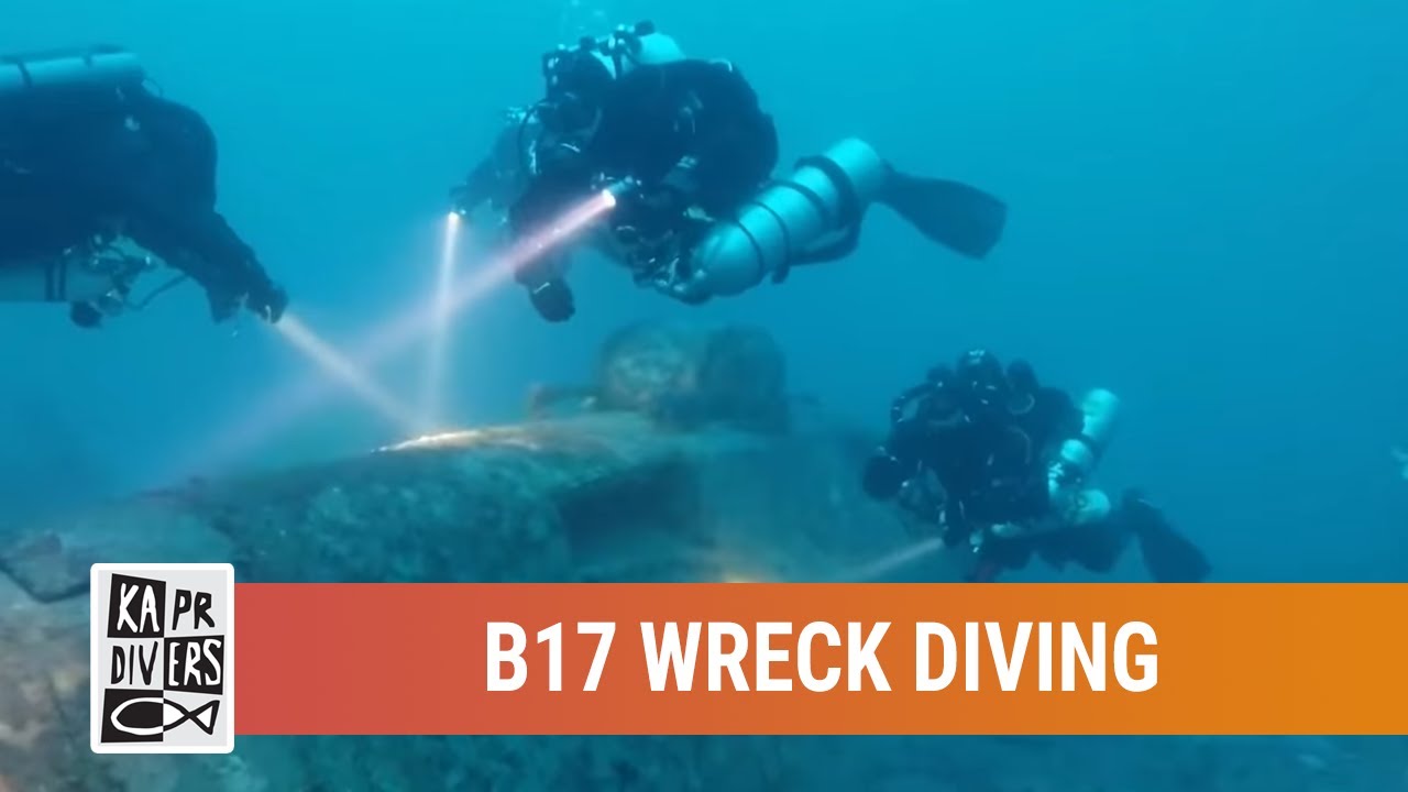 Potápění u vraku letadla B17 na ostrově Vis v Chorvatsku | Kapr Divers | Září 2017