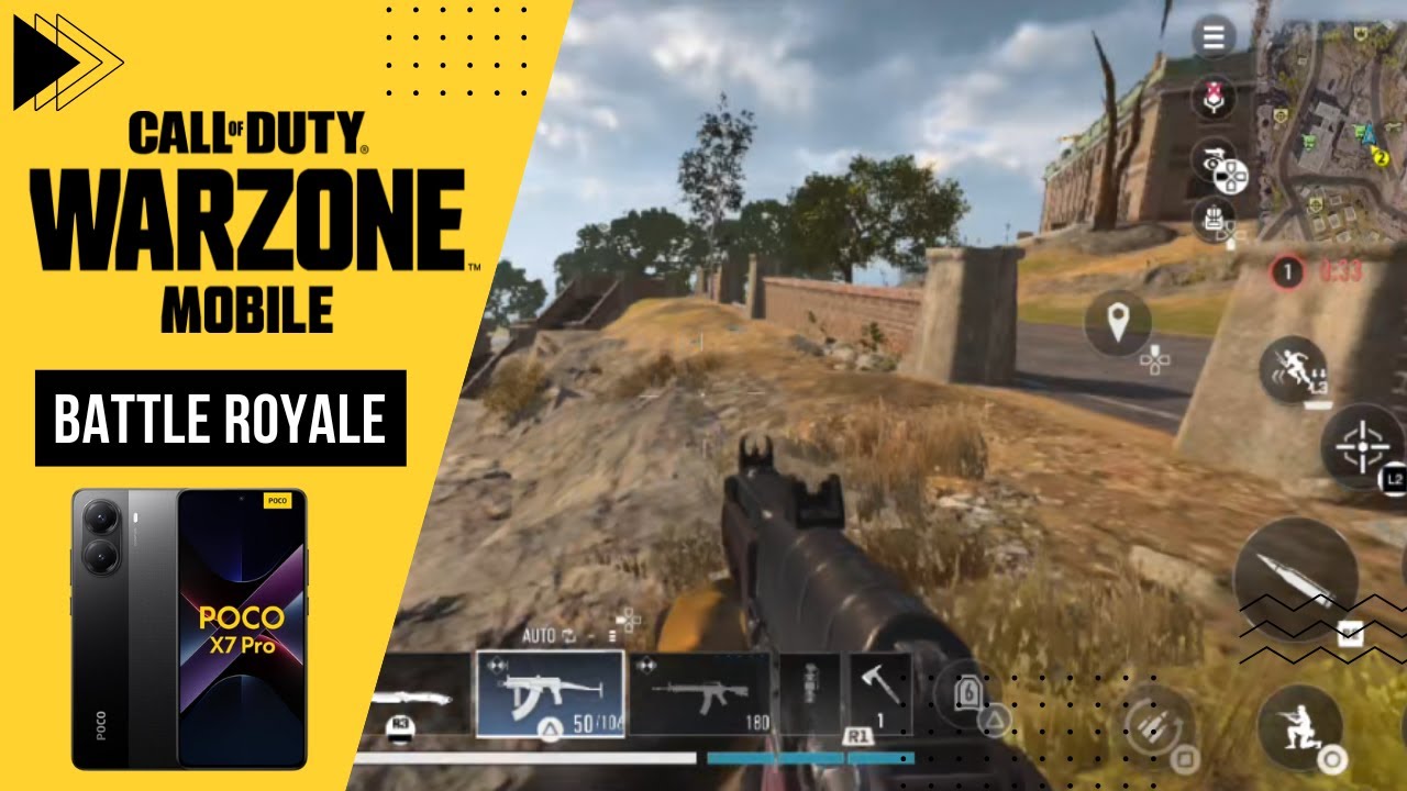 POCO X7 PRO 5G COD Warzone Mobile - DIMENSITY 8400 ULTRA  - Battle Royale