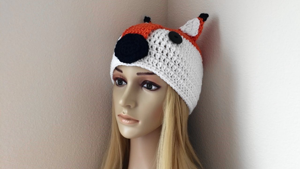 How To Crochet A Fox Hat, Lilu's Handmade Corner Video # 95
