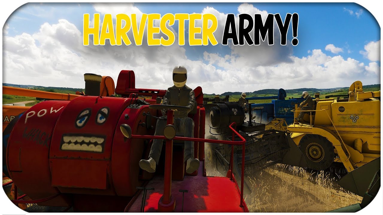 Man VS A Army Of Harvesters! - Wreckfest -