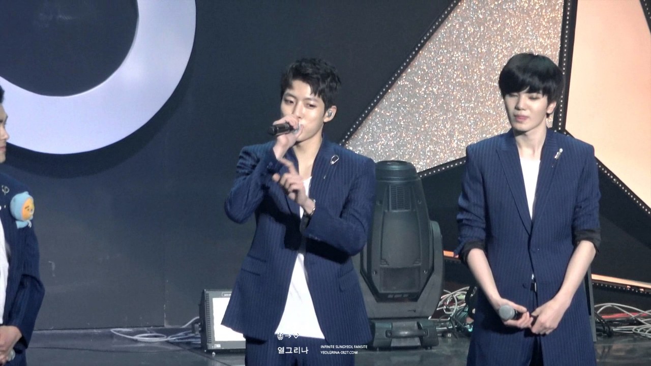 170303 인피니트 무한대집회 성열 엔딩멘트 : 안녕 쟈기들  ♪