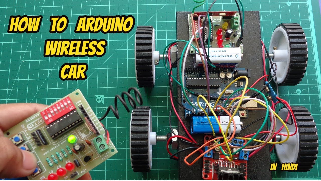 HOW TO  MAKE  WIRELESS CAR  USING ARDUINO || [HINDI]